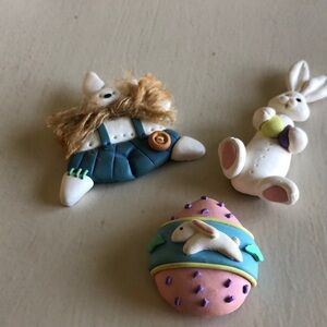 Assorted rabbit fridge magnets